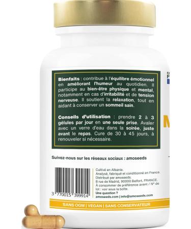 St. John's Wort Organic | Hypericin Concentrate | Low Morale Good Mood Anti-stress Sleep | 90 Vegan Capsules of 350mg | Top Quality - Buy Online on GoSupps.com