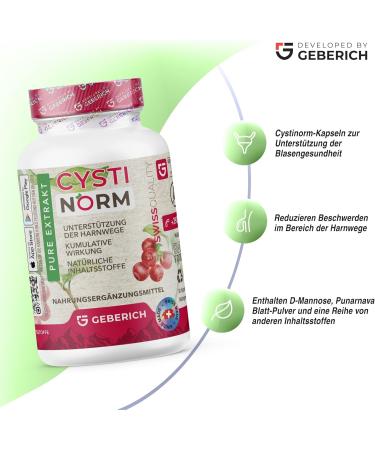 Cystinorm - 30 Capsules for Bladder Health | D-Mannose Cranberry Extract & Punarnava | Premium Dietary Supplement - Buy Online on GoSupps.com