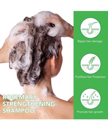  Bibonse Rosemary shampoo with rosemary oil for hair growth vegan rosemary oil against hair loss stimulates hair growth anti-hair loss shampoo - Buy Online on GoSupps.com