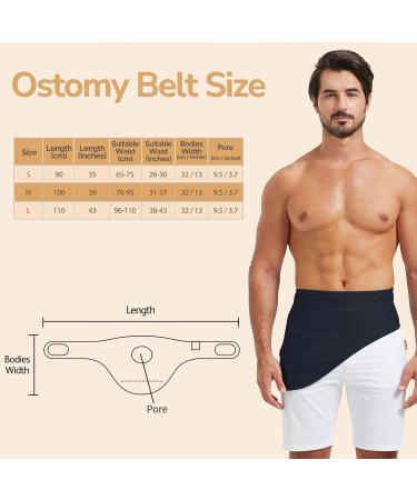 Premium Ostomy Belt & Supplies | Stealth Support Belt for Men & Women | Ideal for Sports & Swimming - Medium (33-43" Waist - Buy Online on GoSupps.com