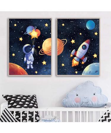 Buy Mwoot 3-Piece Children's Room Decoration Posters | 30x40cm Space Murals for Baby & Young Bedrooms | Canvas Wall Art Without Frame - Room Decor Accessories - Buy Online on GoSupps.com