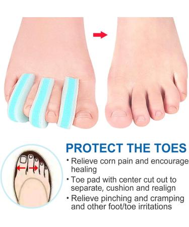 Haosem Foam Toe Separator 2 Pieces for Overlapping Toes & Hammer Toe Relief | Pressure & Friction Control - Buy Online on GoSupps.com
