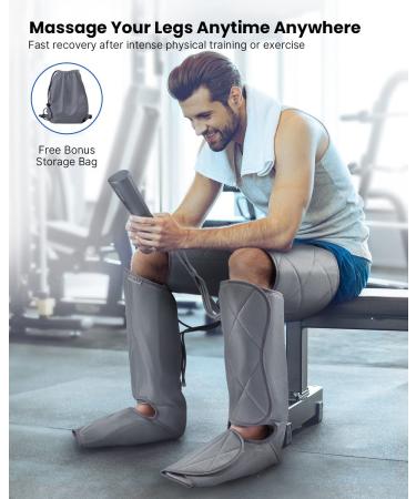 RENPHO Leg Massager: Air Compression Foot Calf Thigh Massage for Circulation, Pain Relief, Swelling Reduction, Muscle Relaxation - 6 Modes, 4 Intensities - Men Women Gift - Buy Online on GoSupps.com
