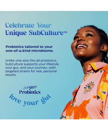 Enzymedica SubCulture Probiotics for Mood Stress & Sleep 50 Billion CFU Promotes Relaxation Immune + Digestive Health & Regularity 30 Count - Buy Online on GoSupps.com