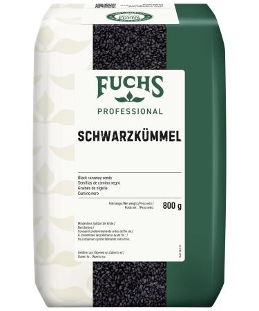 Fuchs Professional - Graines de nigelle | Comme garniture id al pour les currys de l gumes ou le pain | Qualit professionnelle pour les gros consommateurs | 0 8 kg dans un sac
