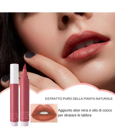 Lip Marker Lipstick Wear Lip Color All Day Long with Precise Tip in Pen Shape for Moisturizing Lips Moisturizing Waterproof for Women and Girls AntiAbrasion 01 - Buy Online on GoSupps.com