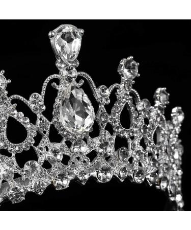Sparkling FRCOLOR Crystal Rhinestone Wedding Tiara Crown - Silver - Buy Online on GoSupps.com