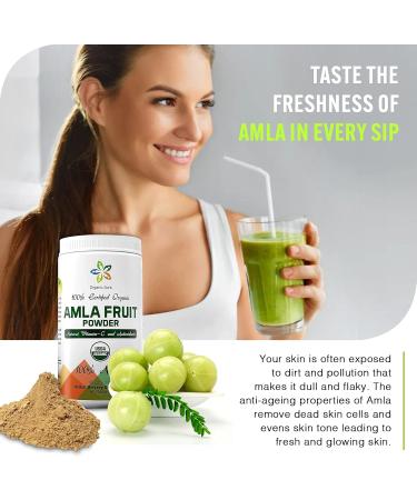 Certified Organic Aura Amla Powder 16Oz - 1Lb. Powerhouse of Natural Vitamin C. Great Source of Antioxidants. Supports Immunity and Vitality. - Buy Online on GoSupps.com