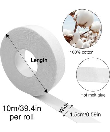 Strong Waterproof White Finger Tape - Elastic Kinesiology & Sports Tape for Climbing Handball Volleyball & Goalkeeper Training (4 Rolls 40cm) - Buy Online on GoSupps.com