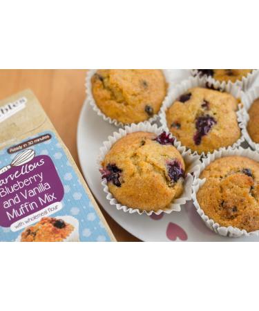 Cookie Crumbles Blueberry Muffin Mix | 225g | No Dairy | No Preservatives | Ready in 30 Minutes | 100% Natural Ingredients | Delicious Blueberry Goodness - Buy Online on GoSupps.com