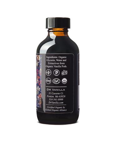 Dr Vanilla Organic 4oz Alcohol-Free Natural Vanilla Extract - Buy Online on GoSupps.com