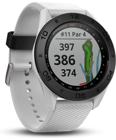 Garmin Approach S60 Premium GPS Golf Watch - White Silicone Band - Buy Online on GoSupps.com