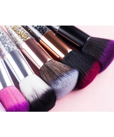 Buy Premium Black Kabuki Makeup Brush | Large Soft Powder Brush for Mineral Foundation - International Shipping - Buy Online on GoSupps.com