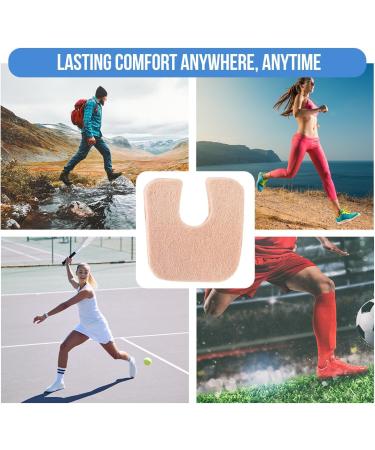 U-Shaped Felt Callus Pads (48 Pack) | Self-Stick Foot Cushions for Pain Relief | Protect Against Rubbing & Reduce Discomfort - Buy Online on GoSupps.com