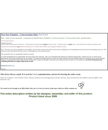 Ear Trumpet - Non-Latex Conversation Tube for Hearing Aid - Buy Online on GoSupps.com