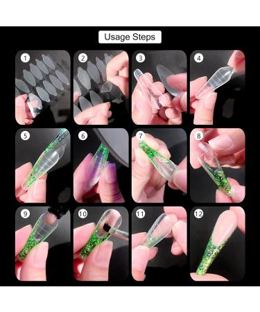 LOVCARRIE 96 PCS Dual Forms French Silicone Mold for Nails - Nail Sticker and Line Guide Tape for Poly Gel Extensions - Buy Online on GoSupps.com