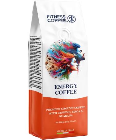 Fitness Coffee Caf Energy - 2 bags of 250 g of ground coffee with Maca Ginseng and Guarana - Buy Online on GoSupps.com