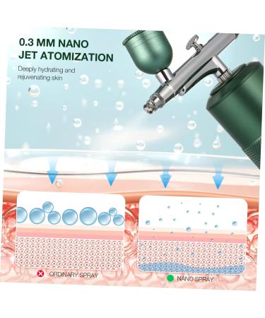 Airbrush Makeup Kit & Facial Moisturizer Portable Stainless Steel Nail Decorating Set for Flawless Results - Buy Online on GoSupps.com