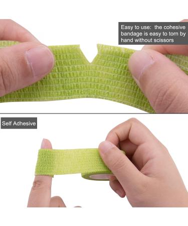 BQTQ 30 Rolls 1 Inch Self Adherent Cohesive Bandage | Breathable Sport Wrap Tape for Ankle Sprains and Swelling - Assorted Colors | Ideal for Humans and Animals - Buy Online on GoSupps.com