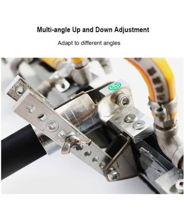 High Pressure Water Spray Cleaning Brush (12 Stainless Steel Nozzles) - Multi-Angle Up and Down Adjustment + 4Pcs 80cm Brushes Rooftop Photovoltaic Panel Dust Removal - Buy Online on GoSupps.com