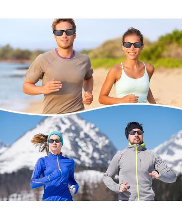 Cindeer Men's Polarized Wrap Around Sports Sunglasses - Red/Gray/Black (6 Pairs) | UV Protection for Hiking - Buy Online on GoSupps.com