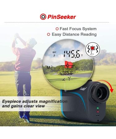Bozily Golf Rangefinder with Slope | 6X Rechargeable Laser Range Finder | 1200 Yards Flag-Lock | Slope ON/Off | Continuous Scan Support - Buy Online on GoSupps.com