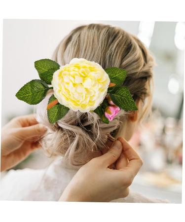 Didiseaon Hair Side Combs for Women French Hair Combs Dappen Dish for Acrylic Nails Rainbow Pencil Holder Wedding Hair Comb Flower Hair Decor Flower Headdress Women's Plastic Leaf - Buy Online on GoSupps.com