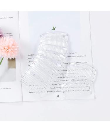 Cinaci 30-Piece Plastic Hair Claws Set - Transparent White Black Brown Hair Clips for Women & Girls - DIY Head Jewelry Accessories for Weddings & Veils - Buy Online on GoSupps.com