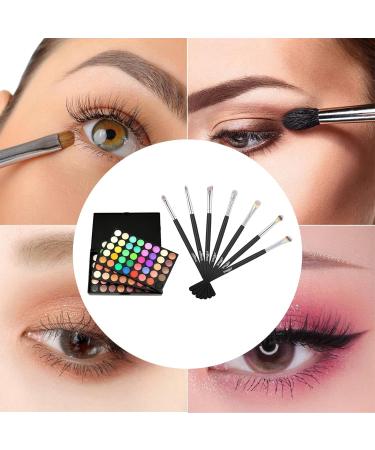 Amagogo 120 Colors Eyeshadow / 7 Brushes Shimmer Matte Waterproof Eye Shadows Party Wedding Makeup Foldable Women Present - Buy Online on GoSupps.com