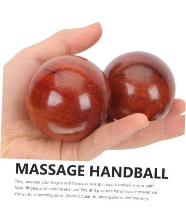 Beavorty 10 Pcs Wooden Massage Balls | Acupuncture & Hand Exercise Therapy | Rosewood Health Balls for Relaxation & Wellness - Buy Online on GoSupps.com