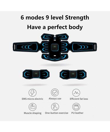 Hongxian EMS Belly Trainer | Portable Abdominal Muscle Stimulator | 8 Modes & 19 Intensities for Effective Training - Buy Online on GoSupps.com