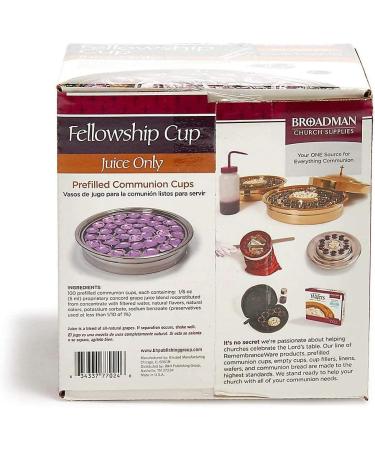 Broadman Church Supplies Pre-filled Communion Fellowship Cup with Juice - 100 Count - Buy Online on GoSupps.com