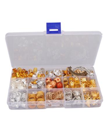 YUYTE Dreadlock Accessories Hair Jewelry for Braids Exquisite Dreadlocks Hair Rings Alloy Jewelry Including Beads Conch Pearl Wing Butterflies Gold Spring Tortoise