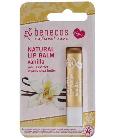 Benecos Natural Lip Balm Vanilla 4.8g - Buy Online on GoSupps.com