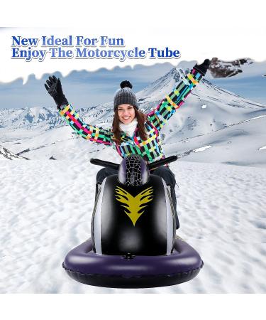 OBABA Snow Tube Inflatable Sled for Kids & Adults - Heavy Duty Large Snow Tubes for Outdoor Sledding | Holiday Christmas Fun - Buy Online on GoSupps.com