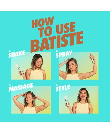 Batiste Dry Shampoo for Dark Hair 6.35 OZ - Absorbs Oil, Adds Texture & Body - Waterless Shampoo - Pack of 1 - Buy Online on GoSupps.com