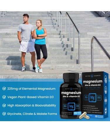 NutraChamps Magnesium Zinc & Vitamin D3 Capsules and Digestive Enzymes Capsules 2 Pack Bundle - Buy Online on GoSupps.com