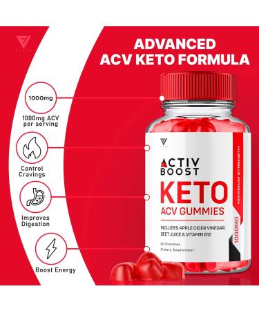 Buy (2 Pack) Activ Boost Keto ACV Gummies - Advanced Support & Energy with Apple Cider Vinegar & Vitamin B12 - 120 Gummies for Optimal Health - Buy Online on GoSupps.com