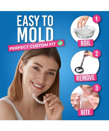 HONEYBULL 12-Pack Mouth Guards for Teeth Grinding | Custom Fit for Bruxism & Night Clenching | Comfortable & Thick Whitening Tray - Buy Online on GoSupps.com