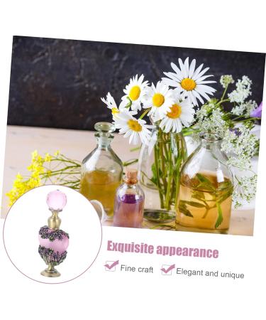 Angoily Dubai Essential Oil Bottle Perfume Container Clear Container Aromatherapy Bottle Empty Perfume Retro Decor Perfume Sample Bottle Flowers Decoration Essence Glass Desktop - Buy Online on GoSupps.com