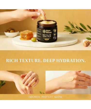 Bare Ritual Tallow Honey Balm Deep Skin Care Beef Tallow Moisturizing Cream Natural Whipped Moisturizing Skin Care Cream for All Skin Types - Buy Online on GoSupps.com