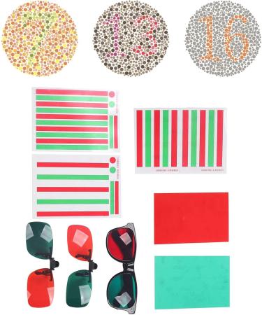 Red Green Amblyopia Glasses for Color Blindness | Protanopia & Anerythrochloropsia Reading Aid | International Shipping - Buy Online on GoSupps.com