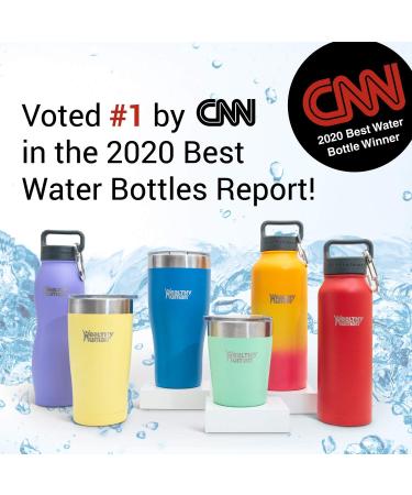 Healthy Human FLIP N SIP Lid - Leak-Proof & Dishwasher Safe | Durable Bottle Cap with Metal Clip & Wide Mouth - Buy Online on GoSupps.com