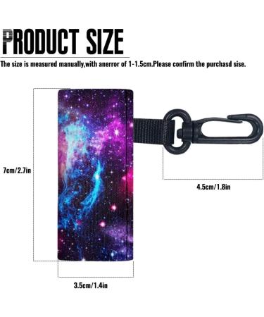 SCRAWLGOD Galaxy Print Lip Balm Holder Keychain Washable Lip Balm Sleeve keychain Chapstick Holder for Ourdoor Activities Wear-Resistant and Comfortable Set of 5 Galaxy Print 5 - Buy Online on GoSupps.com
