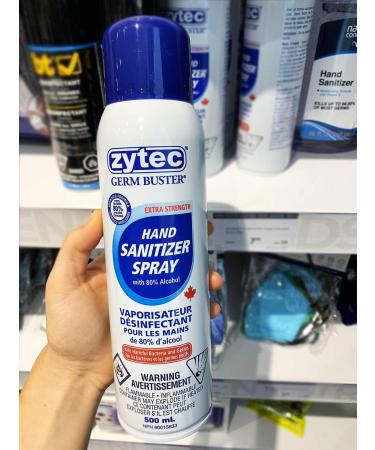 zytec Germ Buster Sanitizer Spray Extra Strength 80-Percent 352 Gram 500 ml (Pack of 1) - Buy Online on GoSupps.com