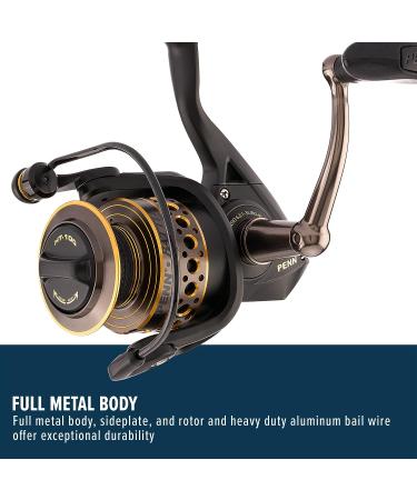 PENN Battle Spinning Reel Kit Size 5000 - Right/Left Handle Position - HT-100 Front Drag System - Includes Reel Cover and Spare Spool - 6000 - Buy Online on GoSupps.com