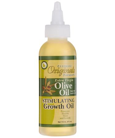 Originals by Africa's Best Therapy Extra Virgin Olive Oil Stimulating Growth Oil  Penetrates & Rejuvenates Hair  Skin and Nails  All Day Long Moisturizing & Conditioning  4oz Bottle