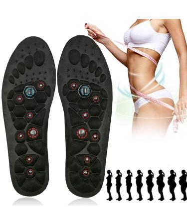 Eeuk massage magnetic insole for losing weight acupressure orthopedic soles insoles breathable promote circulatory circuit.