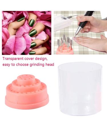 Agatige 48 Holes Nail Drill Holder Stand - Portable Nail Art Grinding Bit Storage Box for Home - International Shipping Available - Buy Online on GoSupps.com