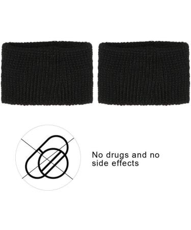 Anti-Nausea Wristbands for Travel | Spandex Sickness Bands - Sea Car Flying Relief (Black - Buy Online on GoSupps.com